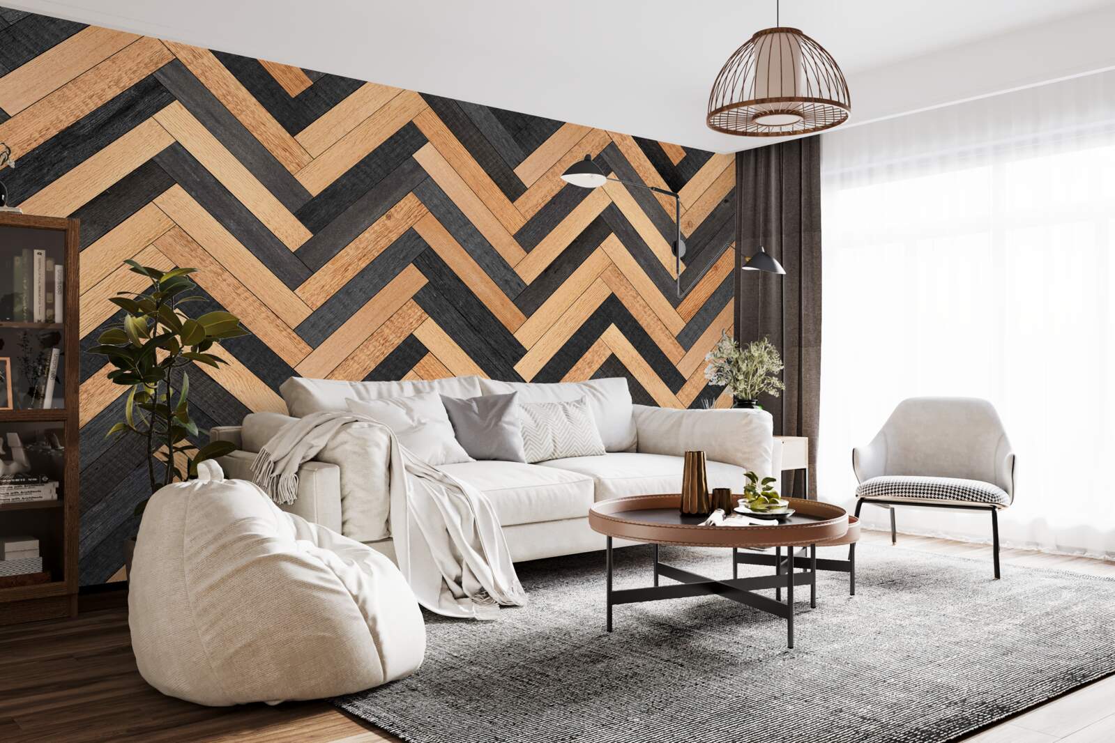 Fototapeta parkety vo svetlých a tmavých odtieňoch