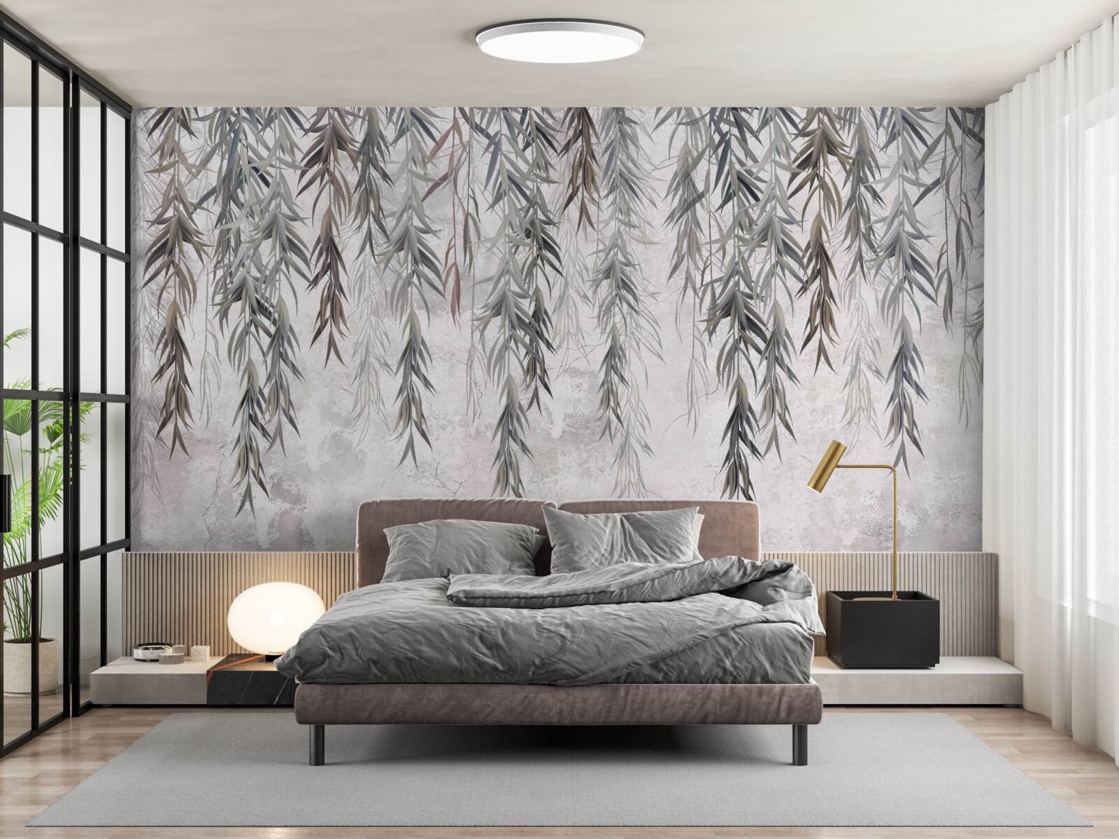 Fototapeta vŕbové listy na jeseň