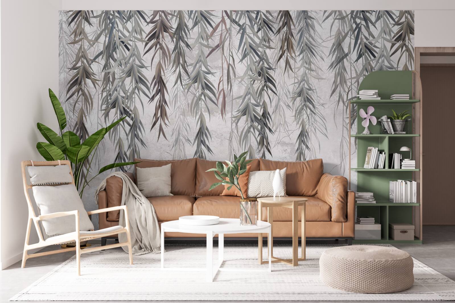 Fototapeta vŕbové listy na jeseň