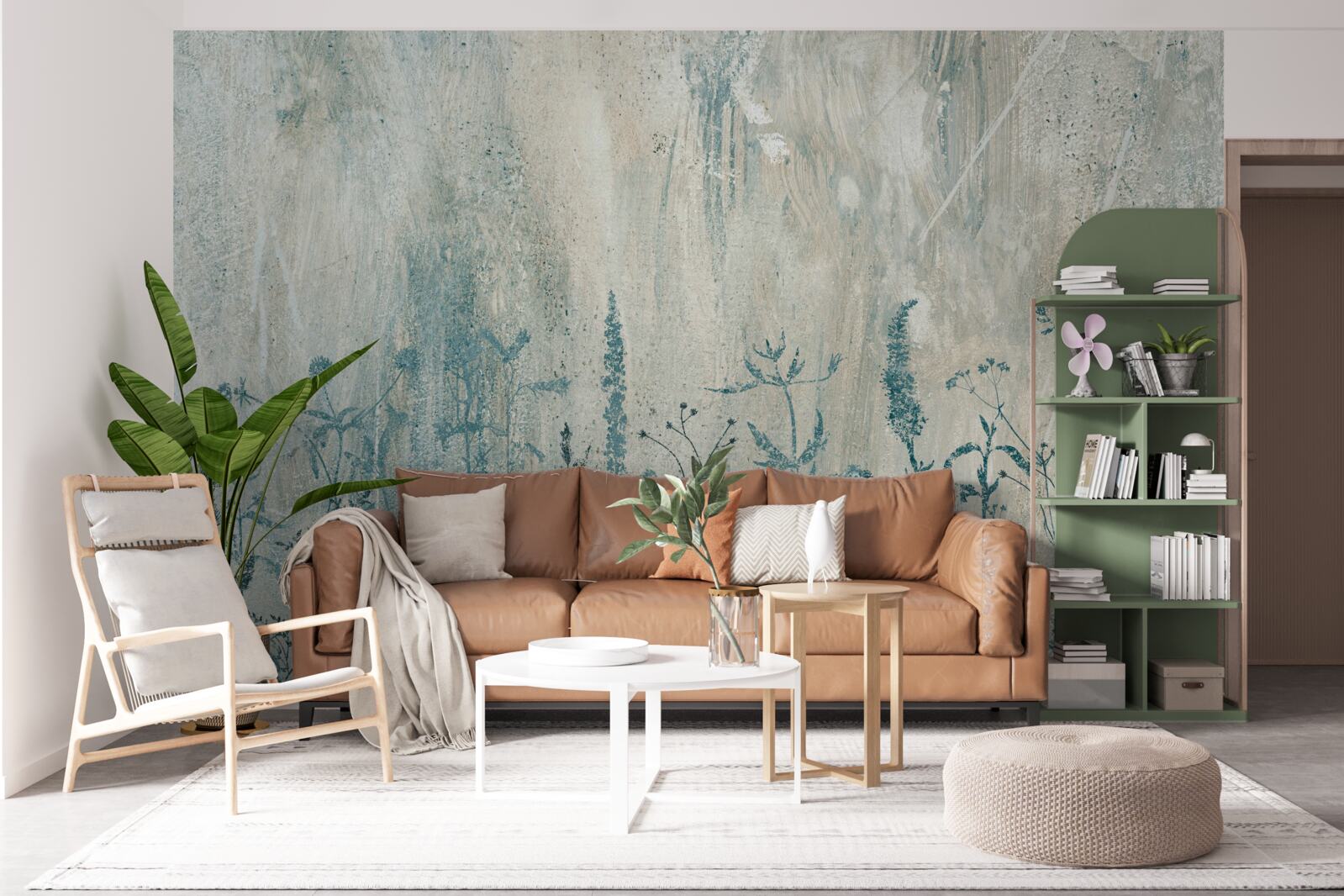 Fototapeta keď sú silné dažde, kvitnú poľné rastliny