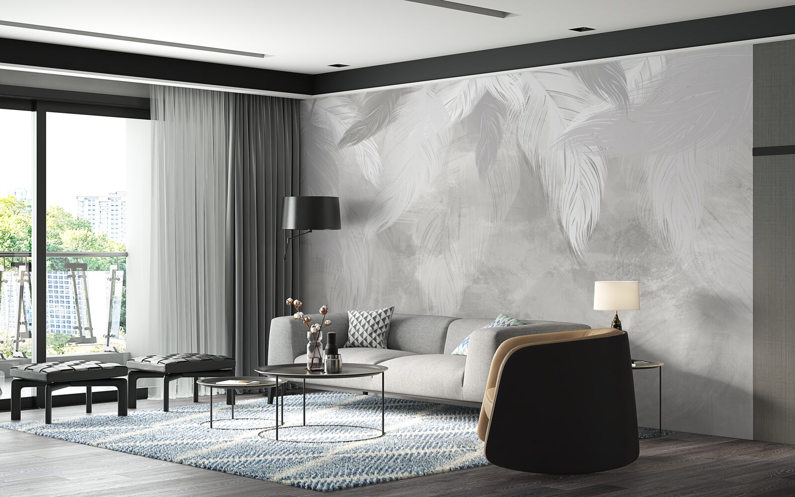 Fototapeta ráno v dažďovom pralese, zahalené v hmle