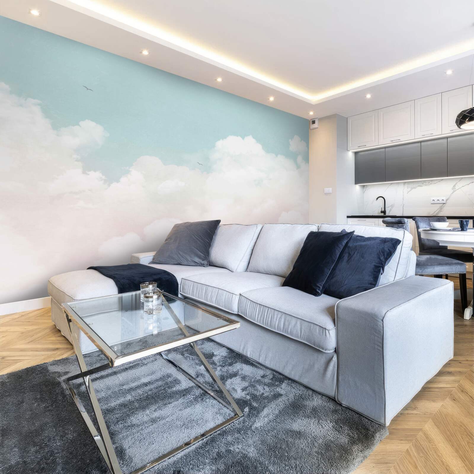 Fototapeta husté mliečne oblaky