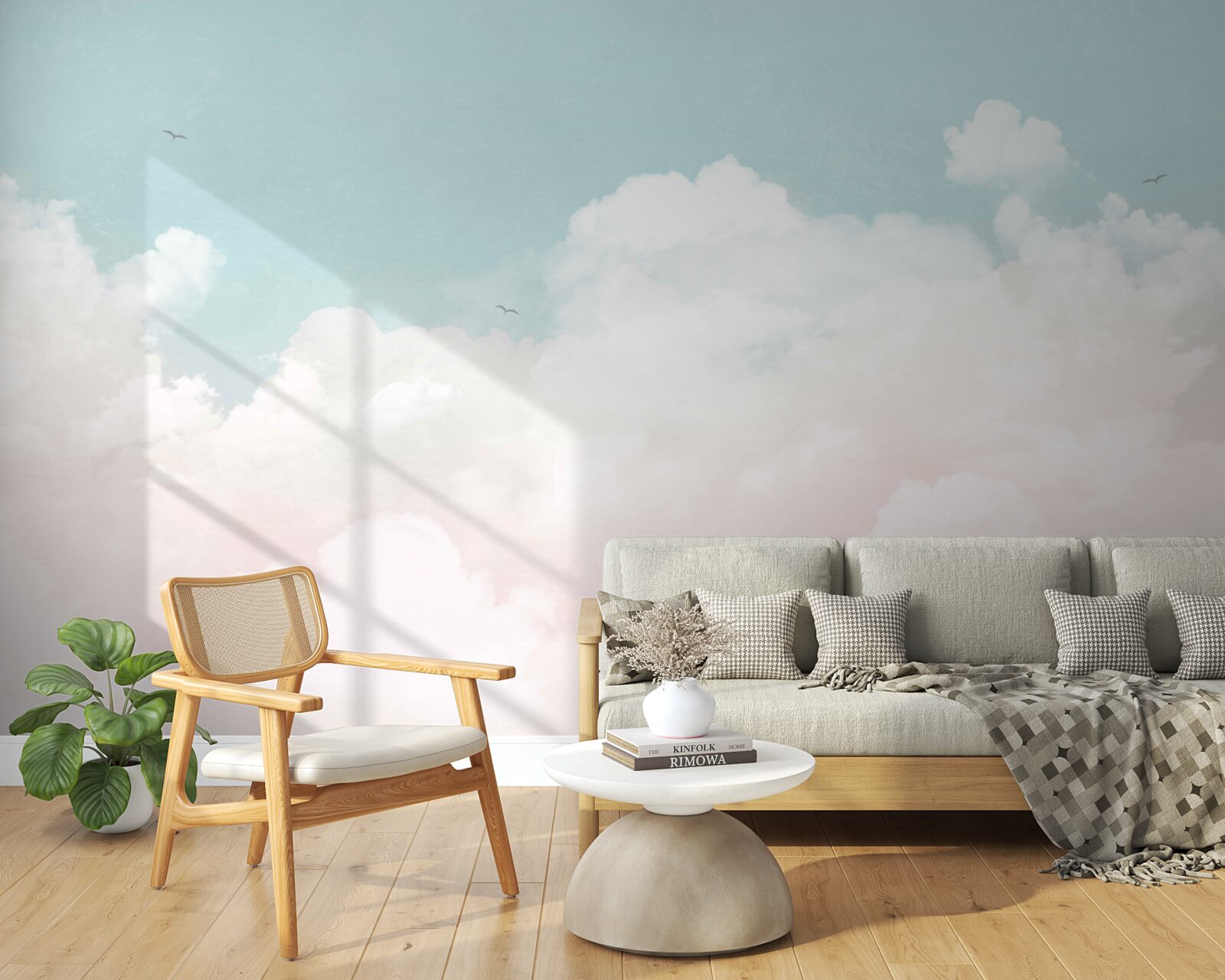 Fototapeta husté mliečne oblaky