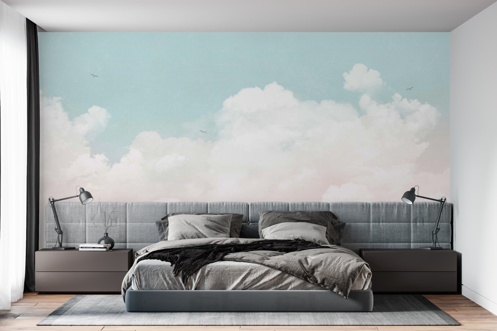 Fototapeta husté mliečne oblaky