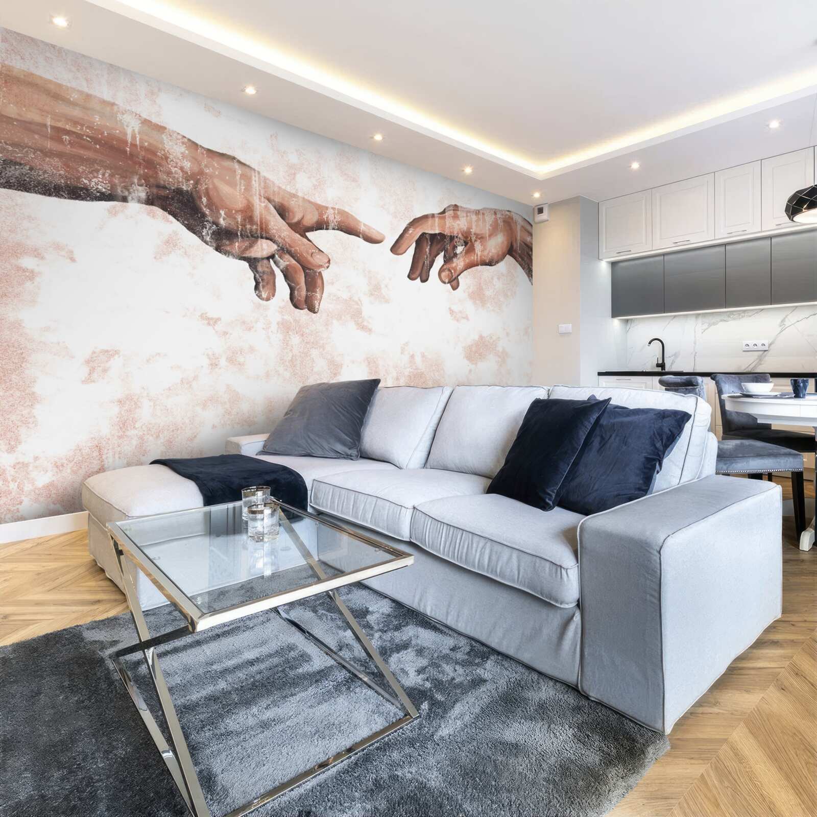 Fototapeta ruky muža a ženy, ktoré sú navzájom spojené