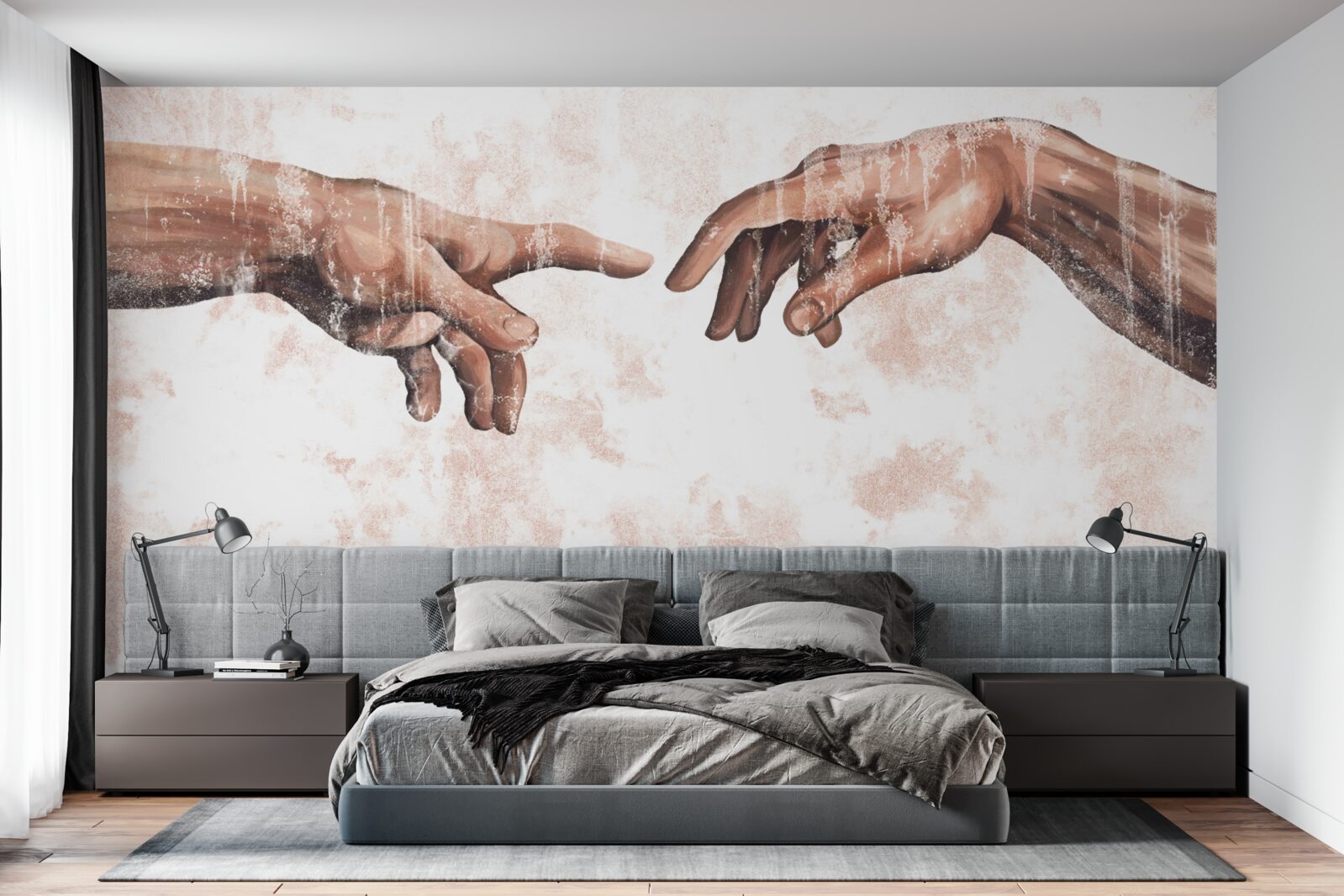 Fototapeta ruky muža a ženy, ktoré sú navzájom spojené