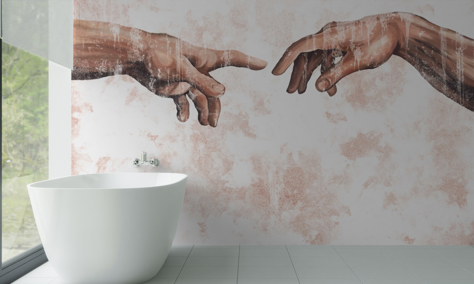 Fototapeta ruky muža a ženy, ktoré sú navzájom spojené