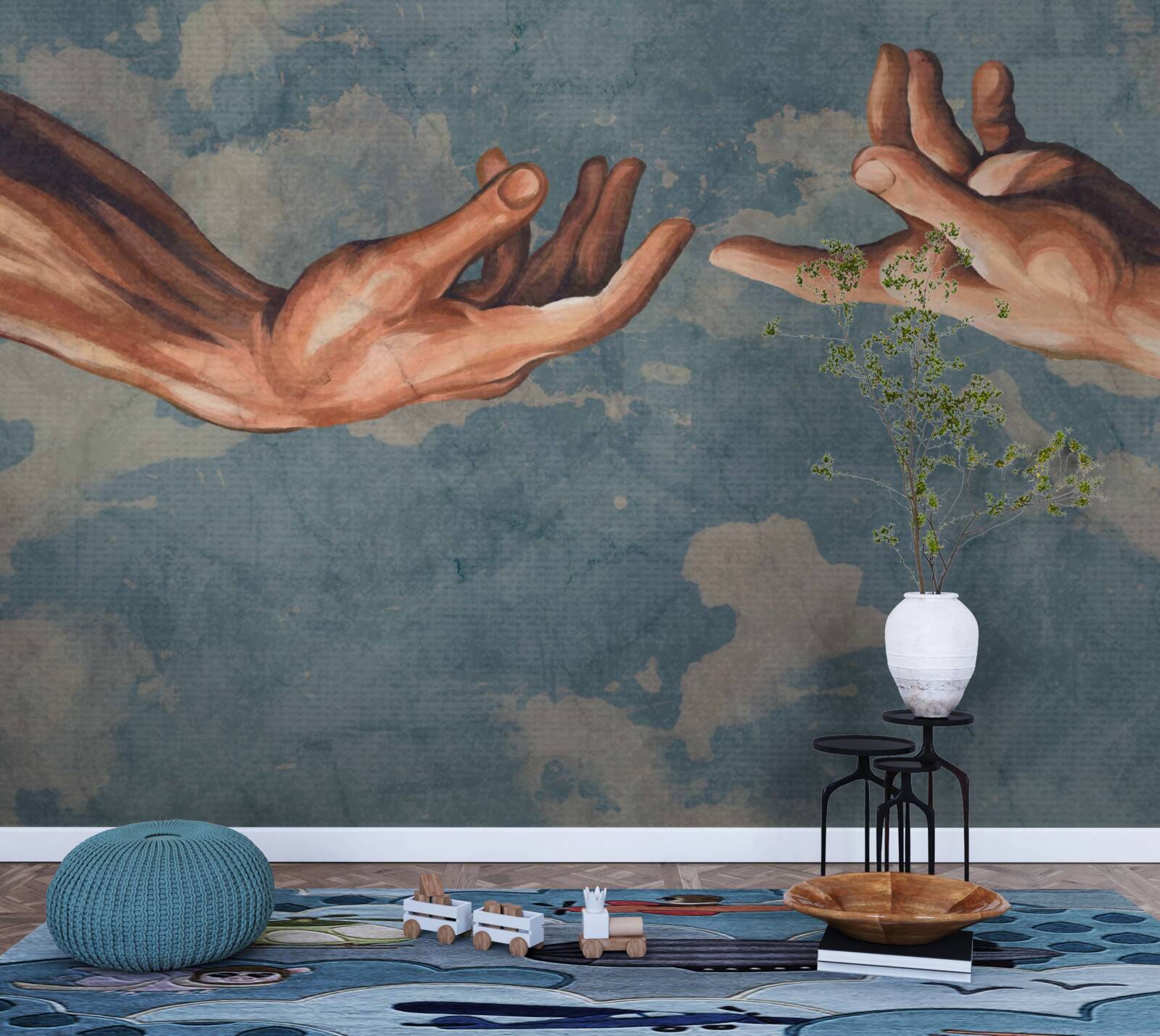 Fototapeta ruky siahajúce po sebe