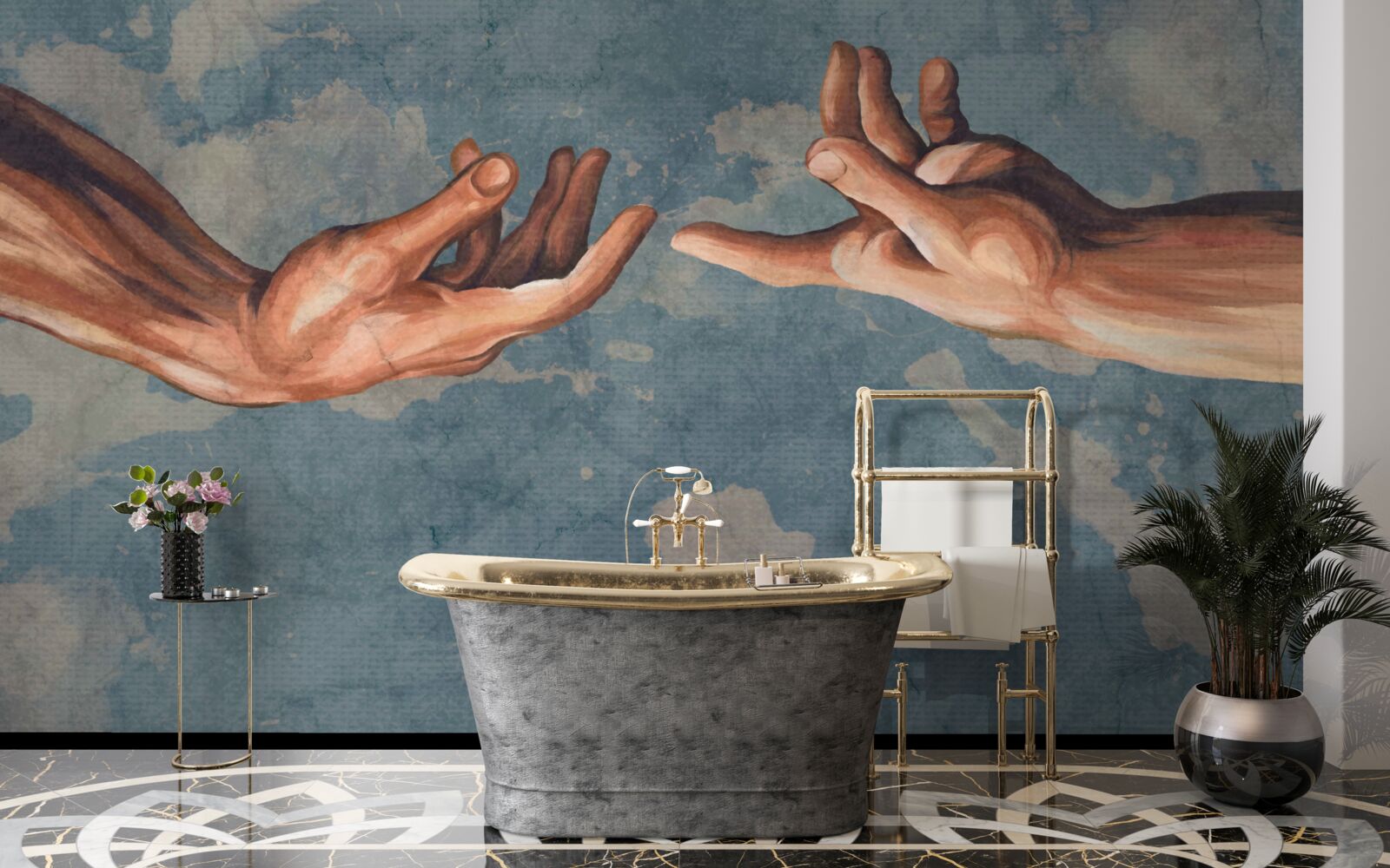 Fototapeta ruky siahajúce po sebe