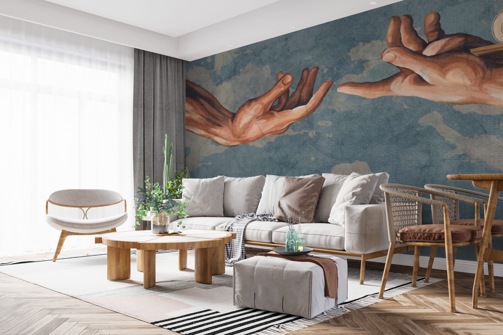 Fototapeta ruky siahajúce po sebe