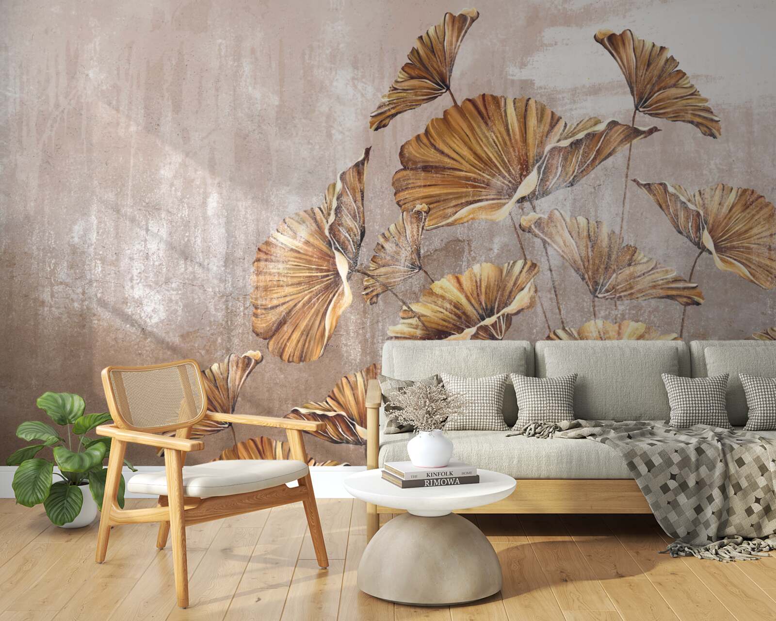 Fototapeta jesenné kvety v daždi