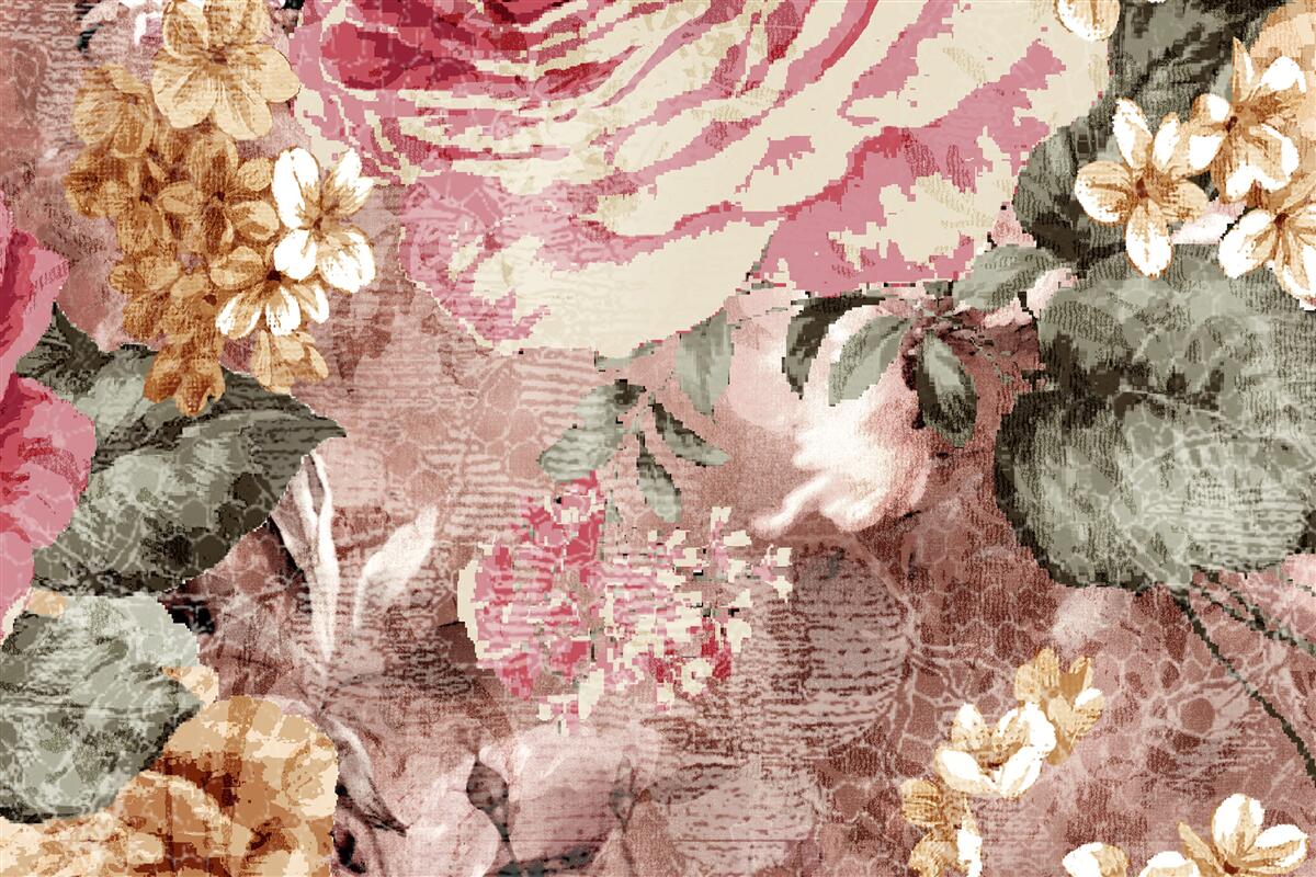 Fototapeta hojnosť kvetov a rastlín je abstrakcia