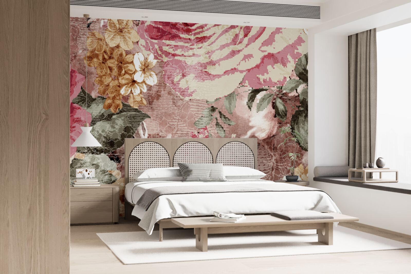 Fototapeta hojnosť kvetov a rastlín je abstrakcia