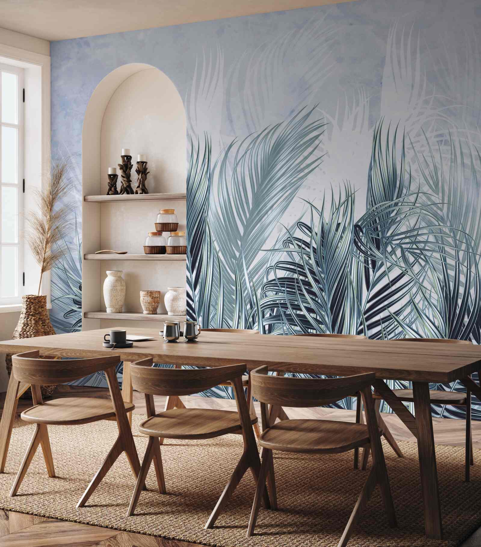 Fototapeta perie je ako hmla medzi listami