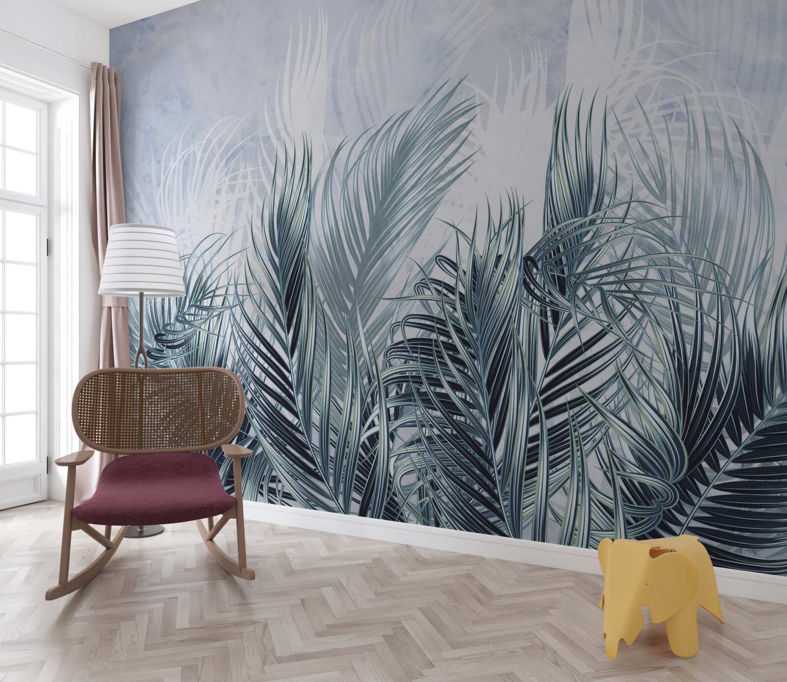 Fototapeta perie je ako hmla medzi listami