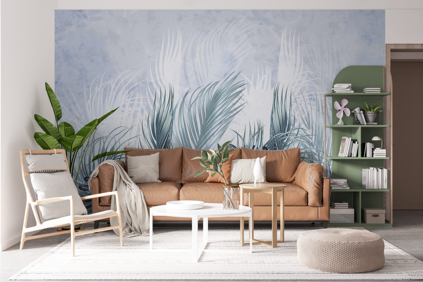 Fototapeta perie je ako hmla medzi listami