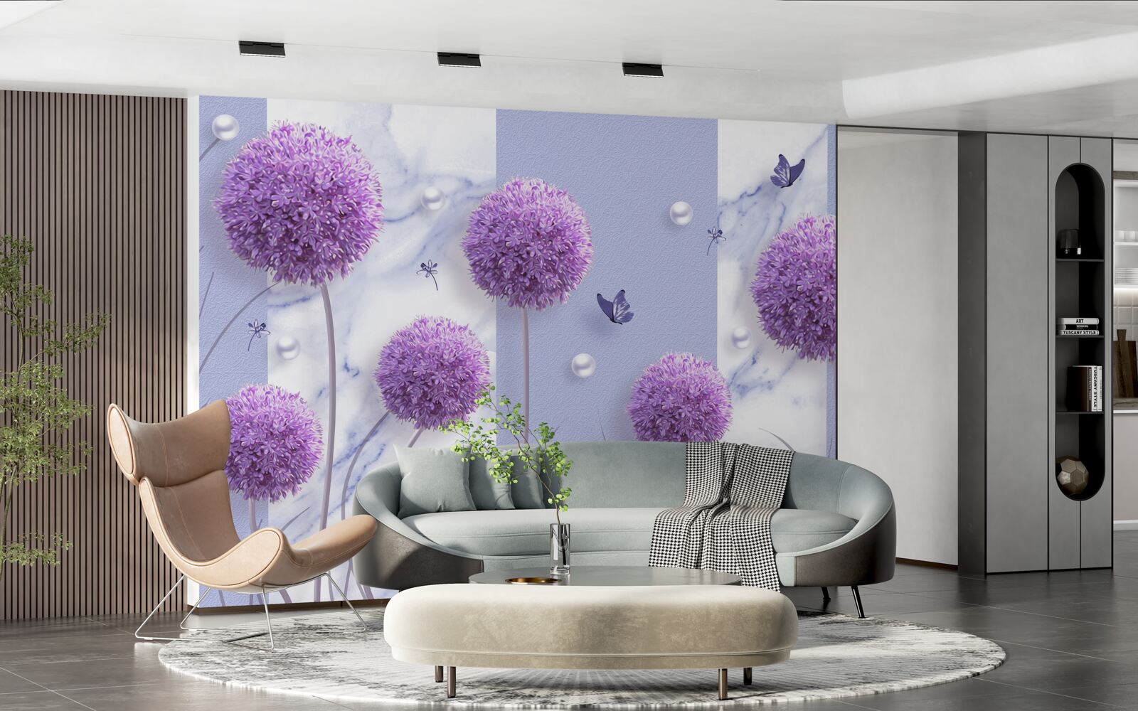 Fototapeta kvetné hlávky orgovánových lúk