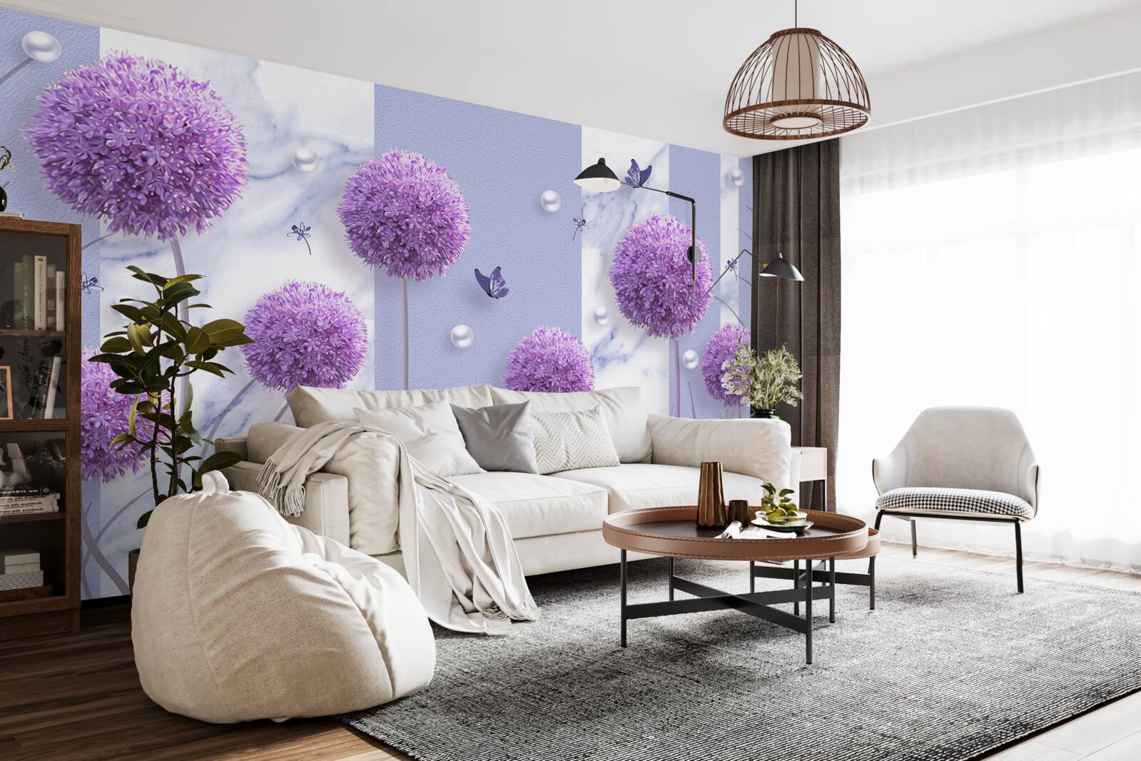 Fototapeta kvetné hlávky orgovánových lúk