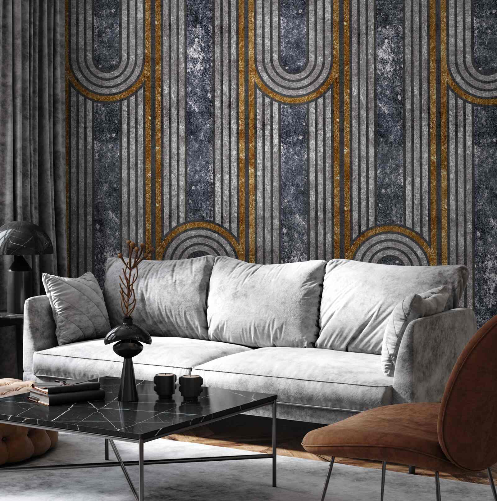 Fototapeta zvislé čiary, ktoré zostávajú rovné a tie, ktoré sa ohýbajú