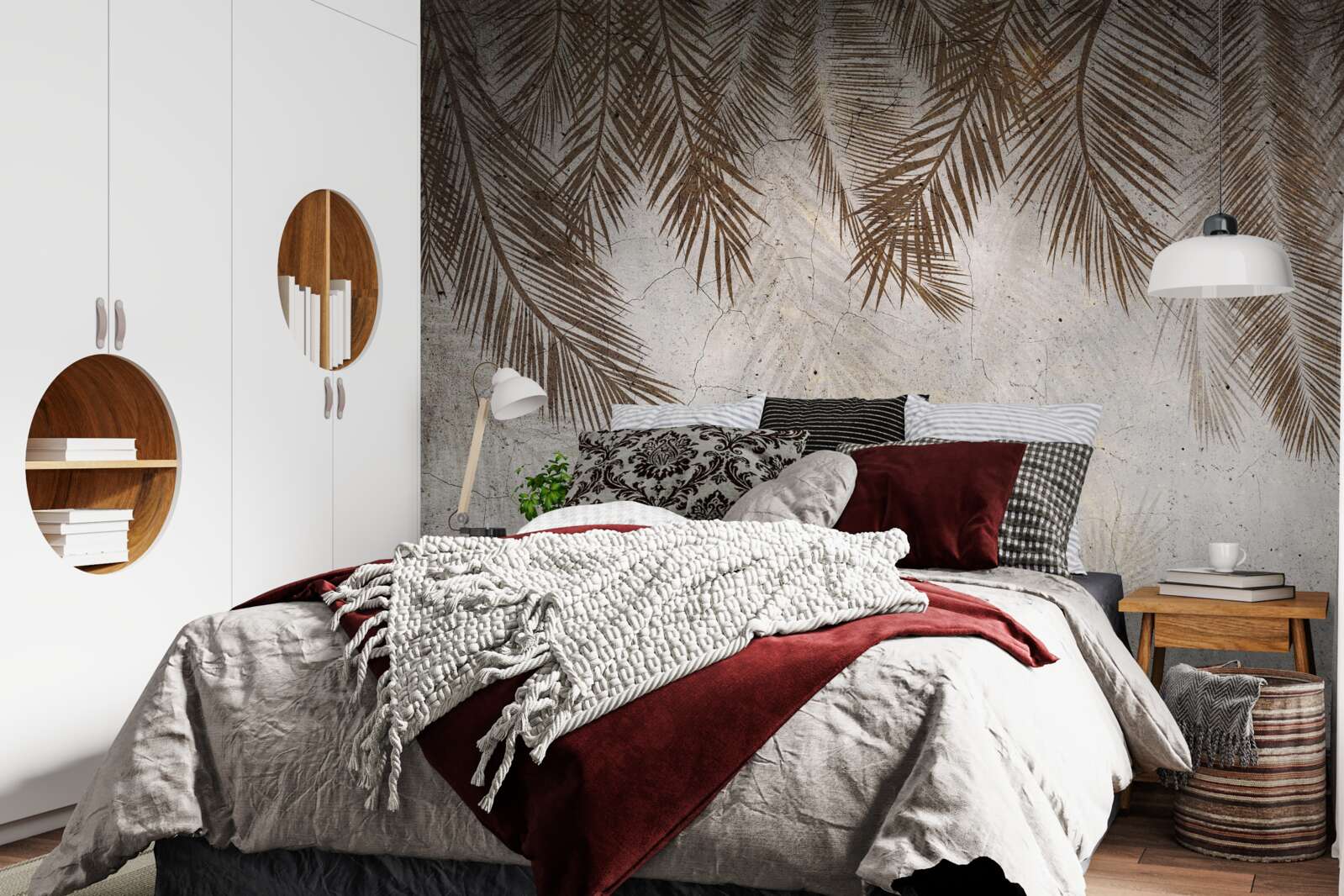 Fototapeta listy zlatého papradia visia