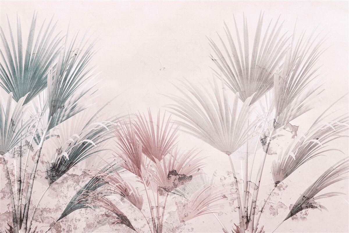 Fototapeta viacfarebné tropické paprade