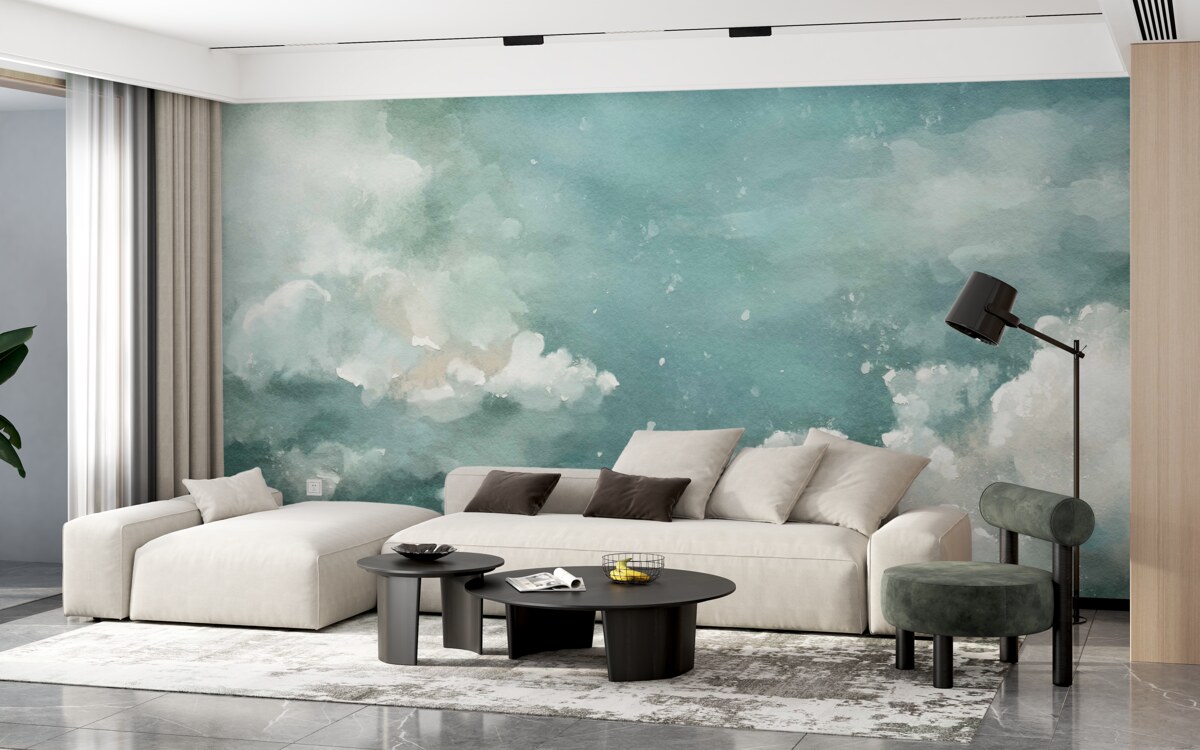 Fototapeta mraky nad pokojnou vodnou hladinou