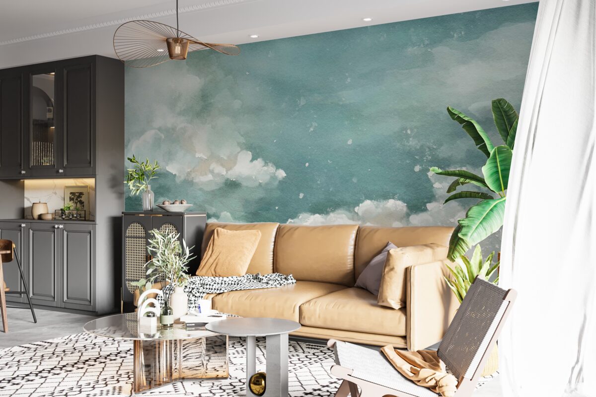 Fototapeta mraky nad pokojnou vodnou hladinou