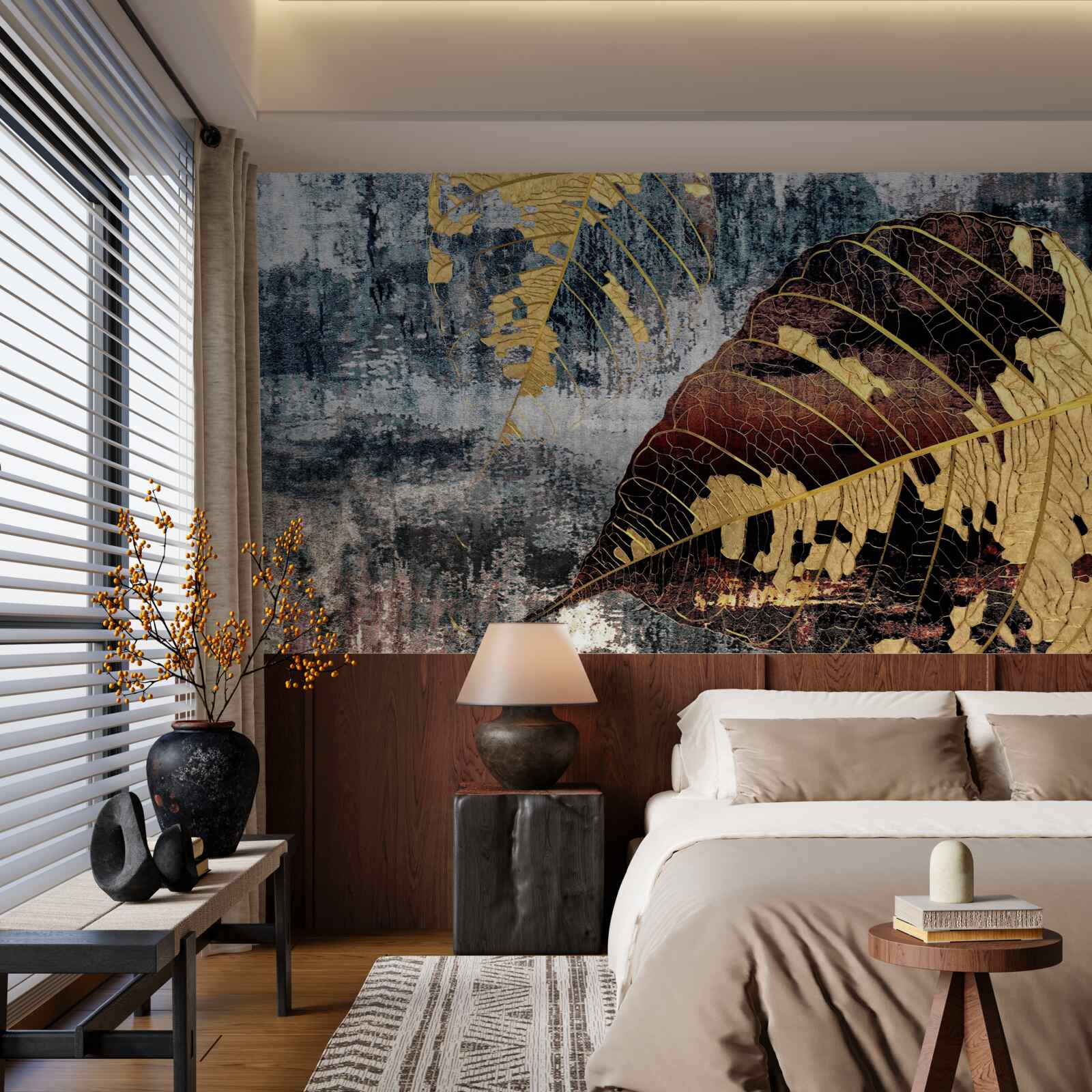 Fototapeta jesenný dážď nad vodnou hladinou