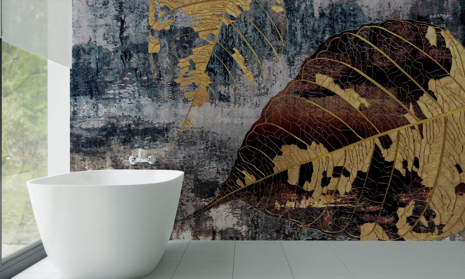 Fototapeta jesenný dážď nad vodnou hladinou