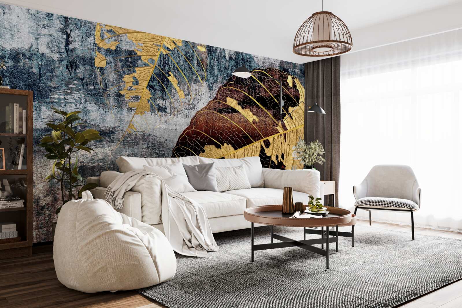 Fototapeta jesenný dážď nad vodnou hladinou