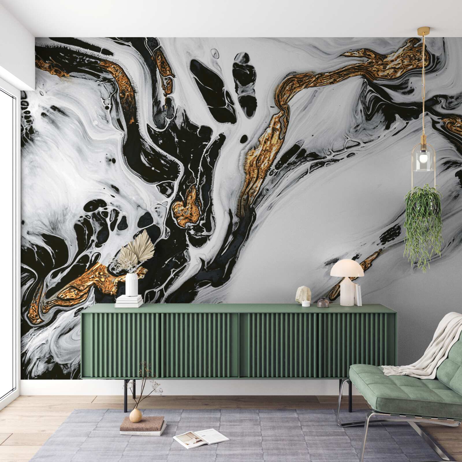 Fototapeta svahy pokryté snehom, s kameňmi v zlatom svetle