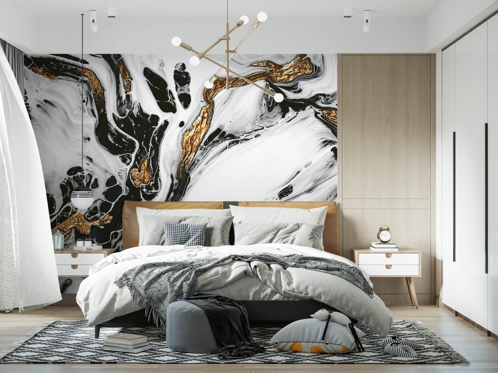 Fototapeta svahy pokryté snehom, s kameňmi v zlatom svetle