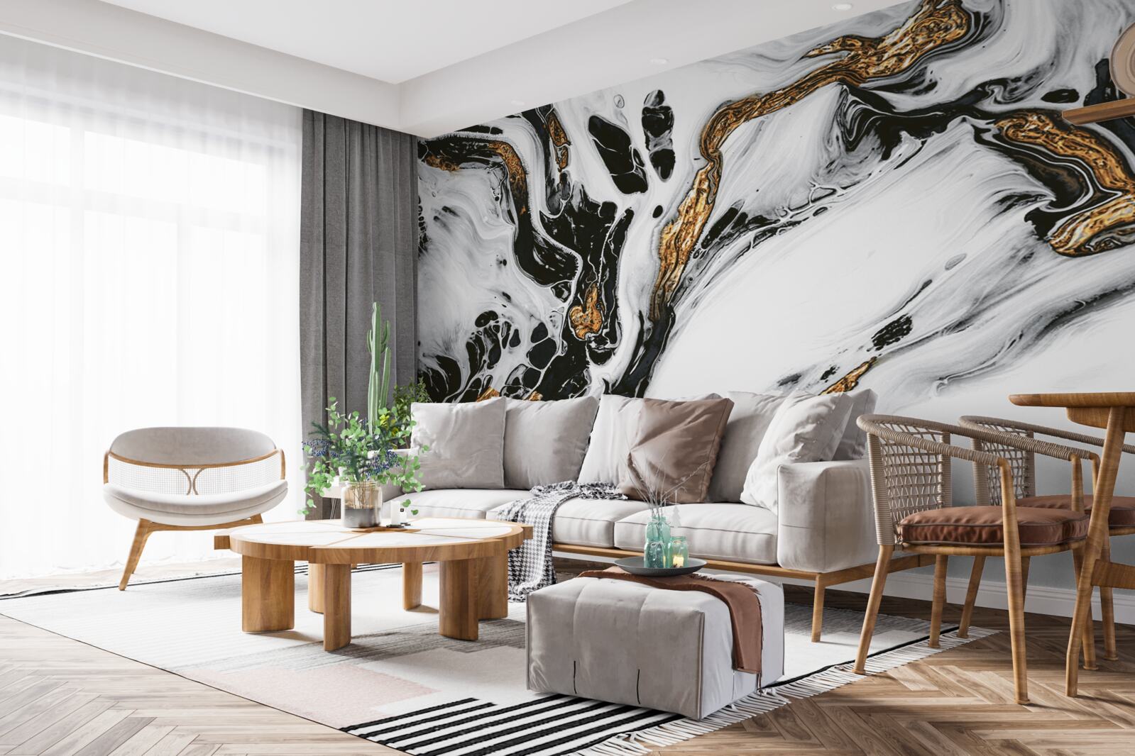 Fototapeta svahy pokryté snehom, s kameňmi v zlatom svetle