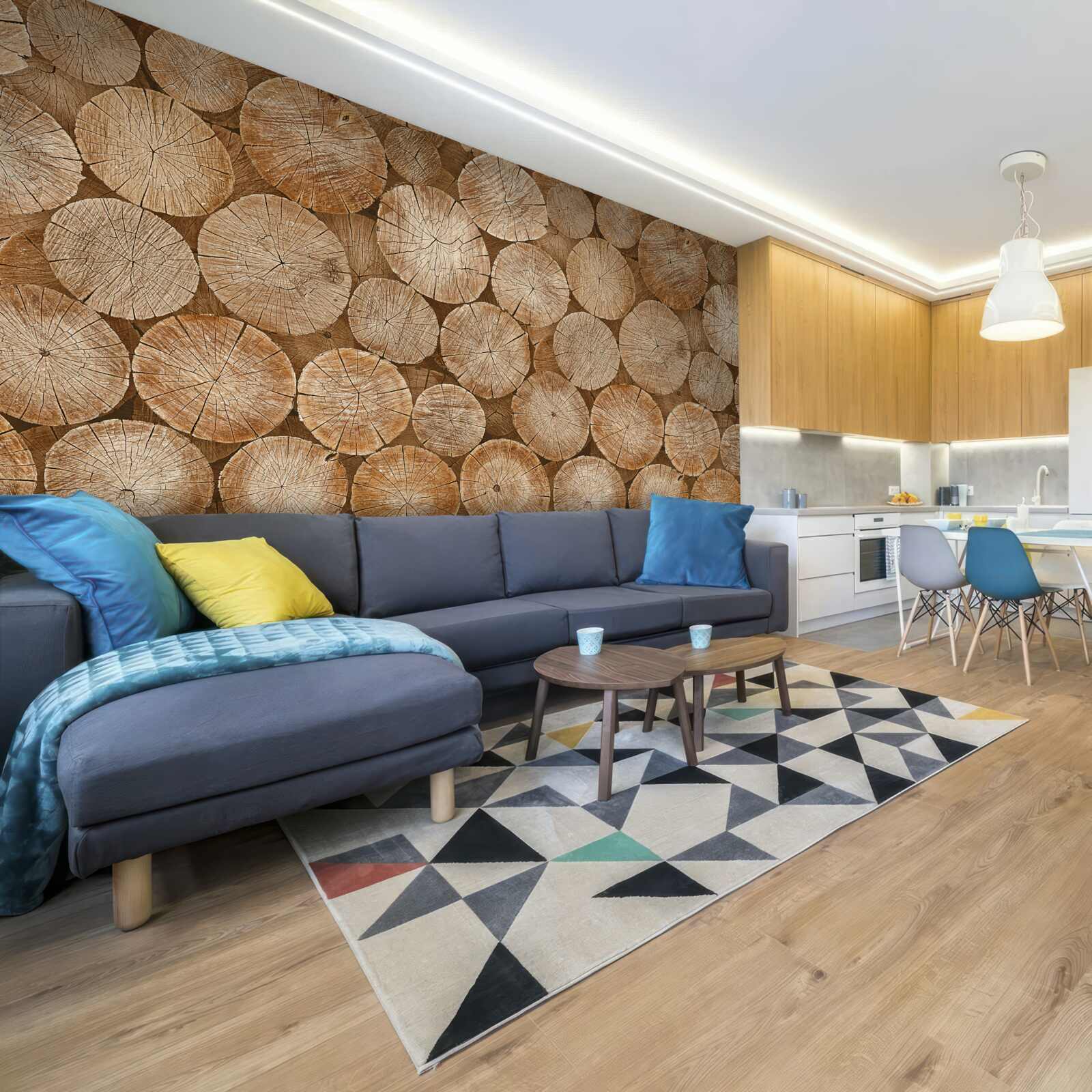 Fototapeta hromada nazbieraného palivového dreva