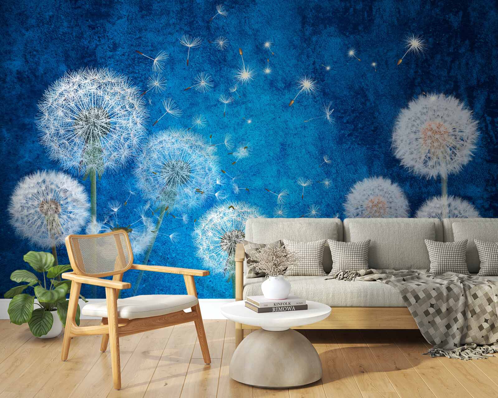 Fototapeta hviezdna obloha je posiata púpavami