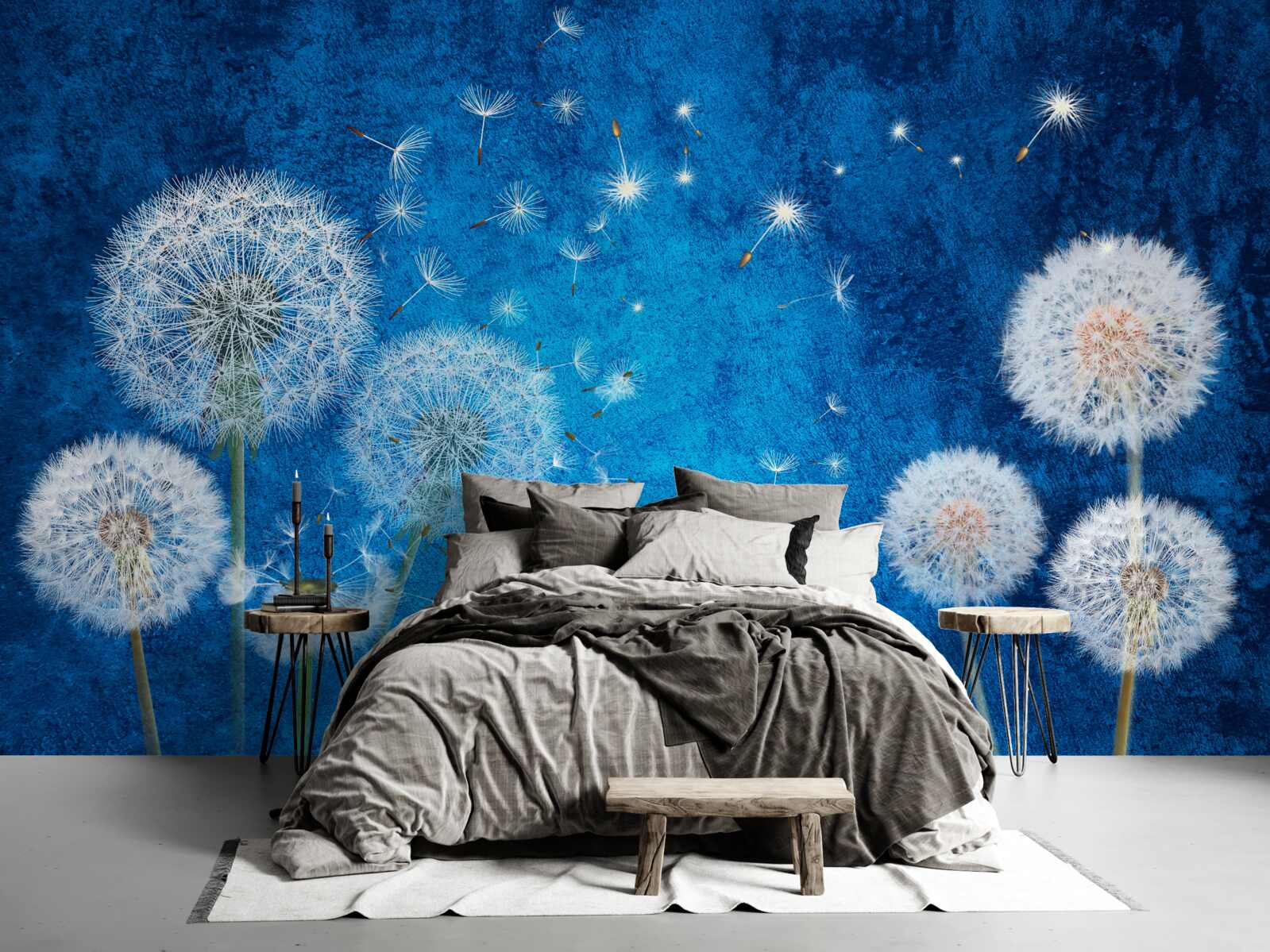 Fototapeta hviezdna obloha je posiata púpavami