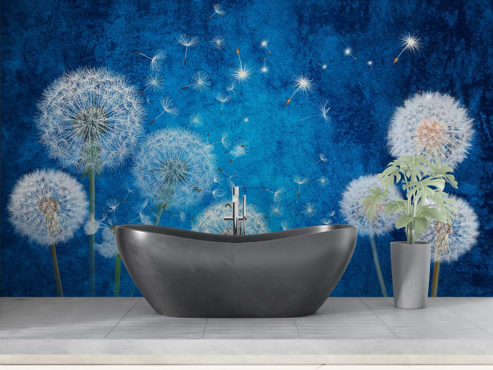 Fototapeta hviezdna obloha je posiata púpavami