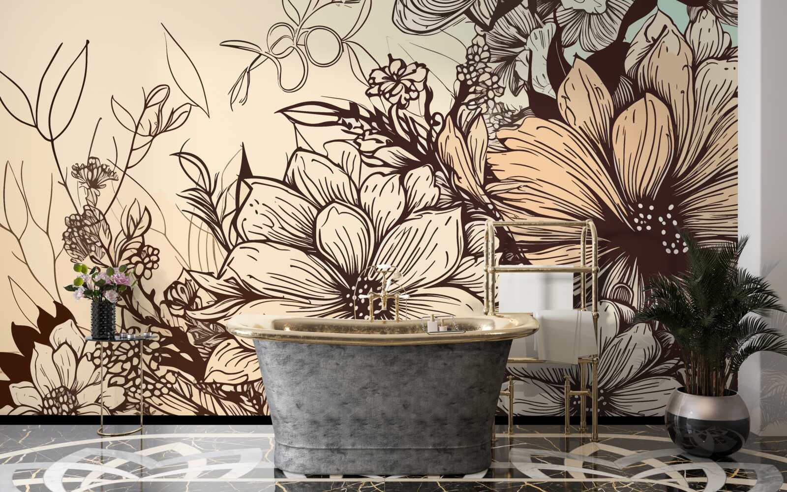 Fototapeta tropické kvety plné farieb