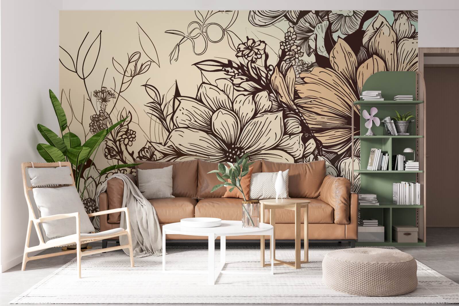 Fototapeta tropické kvety plné farieb