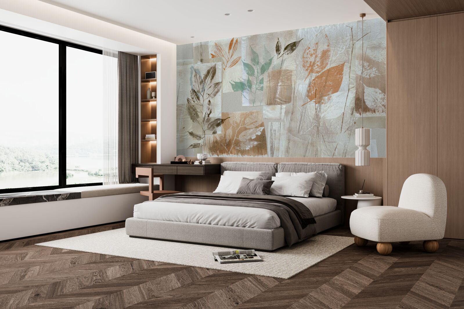 Fototapeta odhaľovanie kvetov a listov pomocou farby