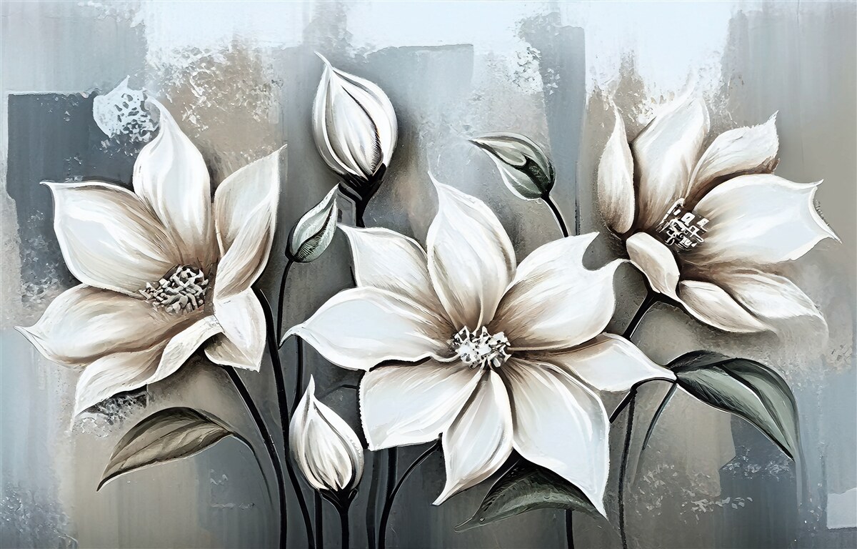 Fototapeta kytica obsahuje biele kvety