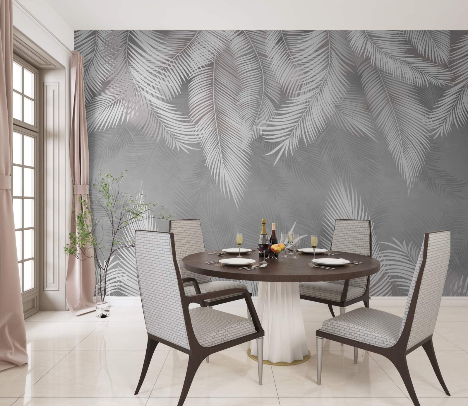 Fototapeta odraz bieleho peria vo vode