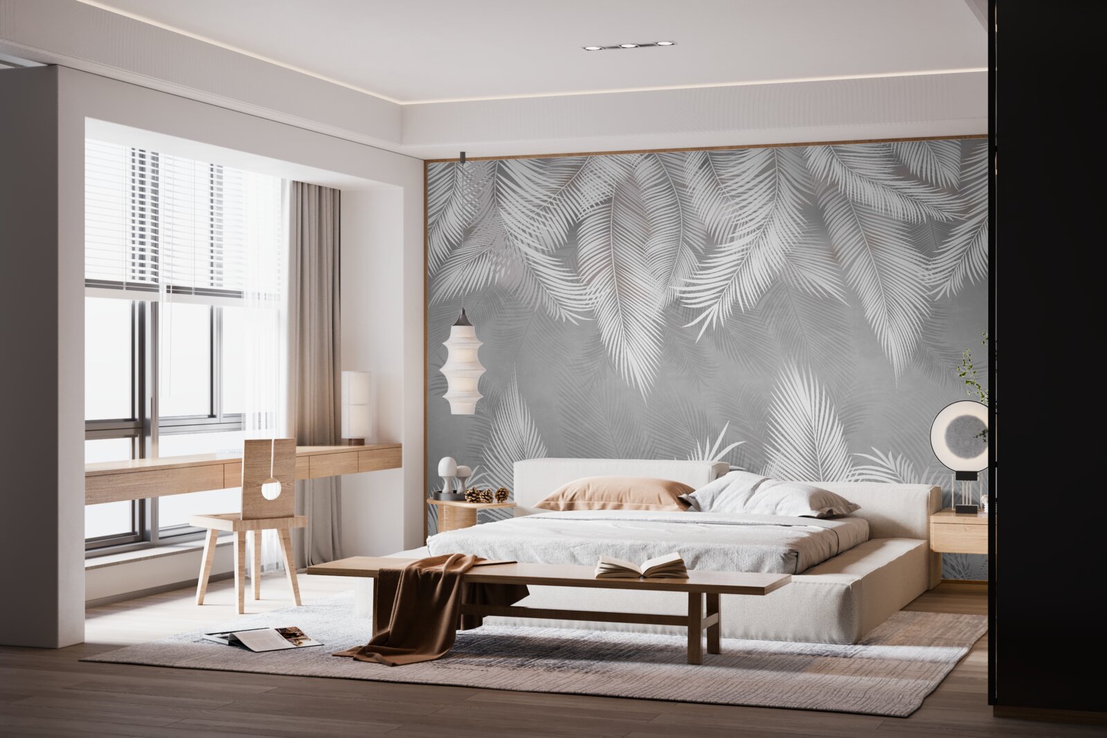 Fototapeta odraz bieleho peria vo vode