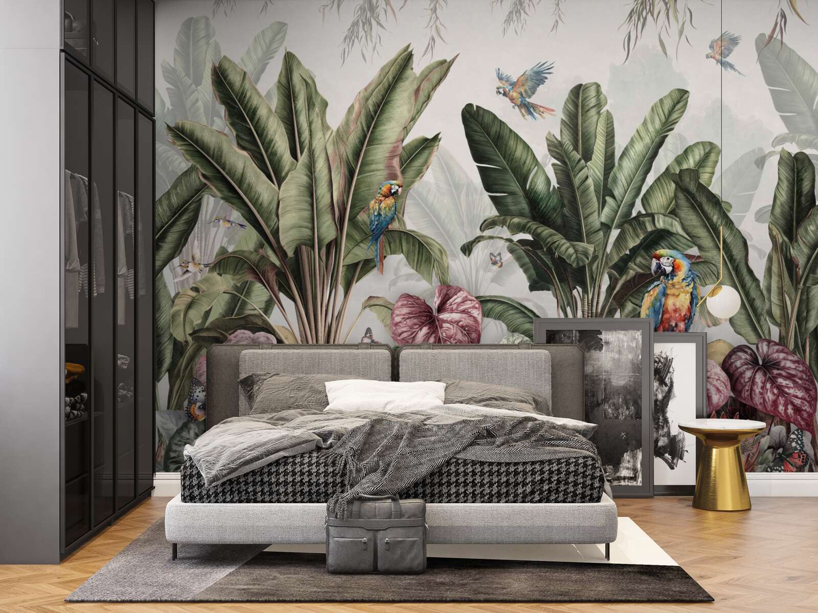 Fototapeta najlepšia zelenina v džungli a papagáj