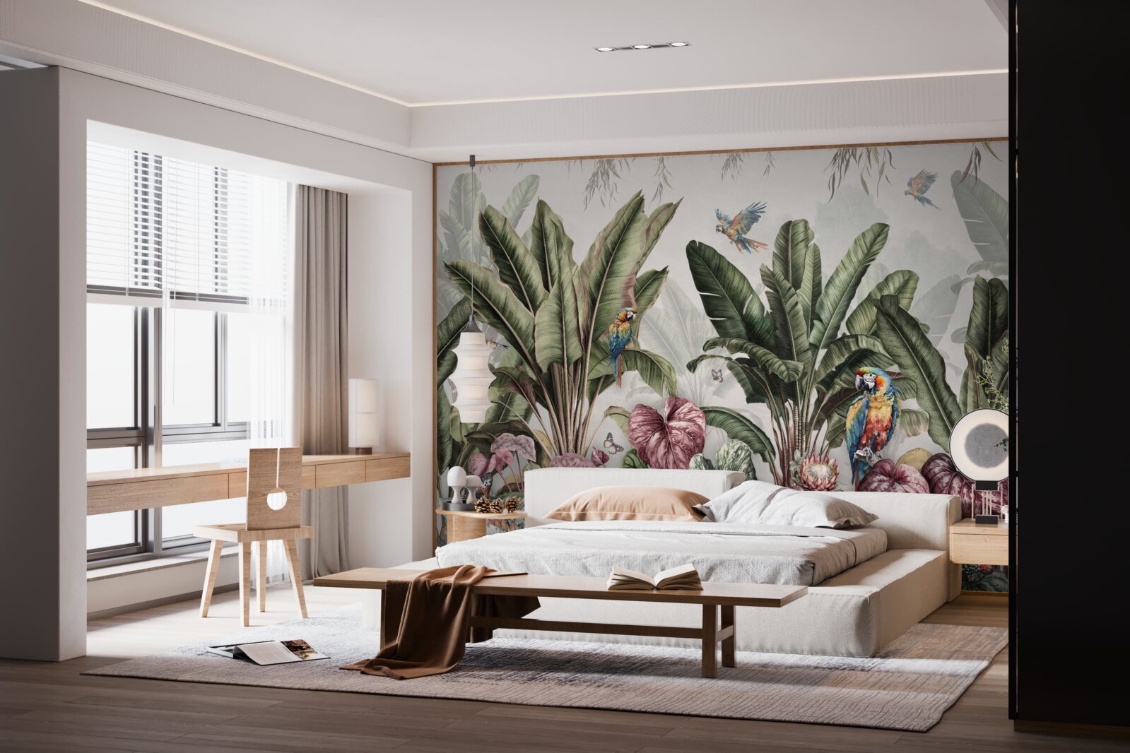 Fototapeta najlepšia zelenina v džungli a papagáj