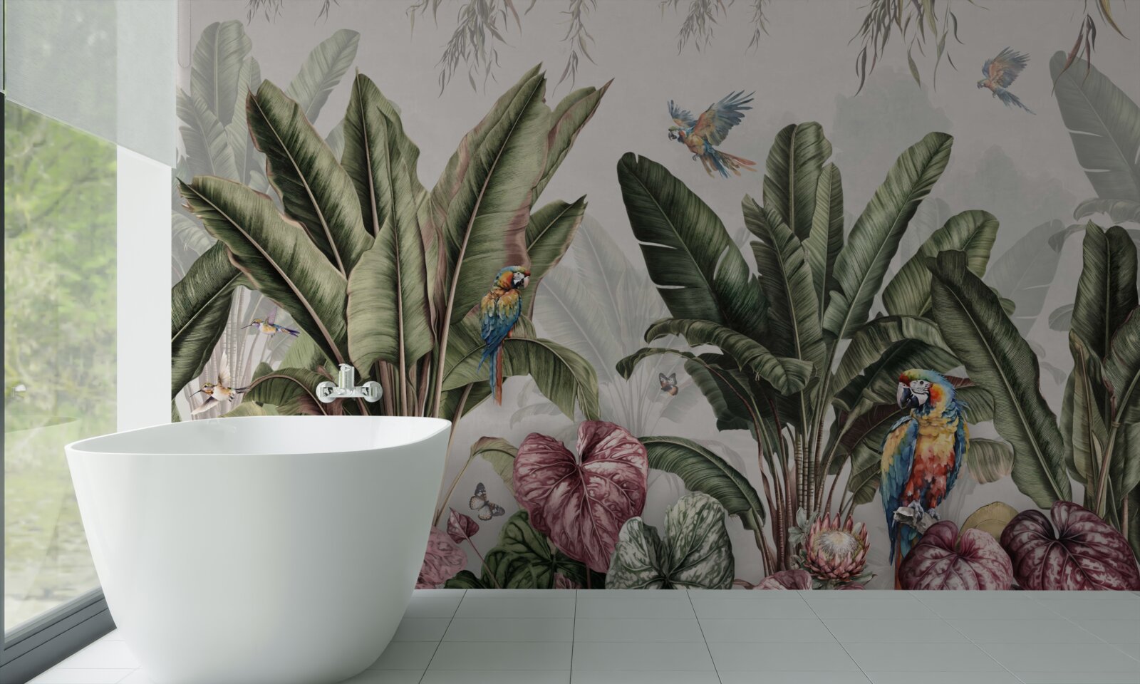 Fototapeta najlepšia zelenina v džungli a papagáj