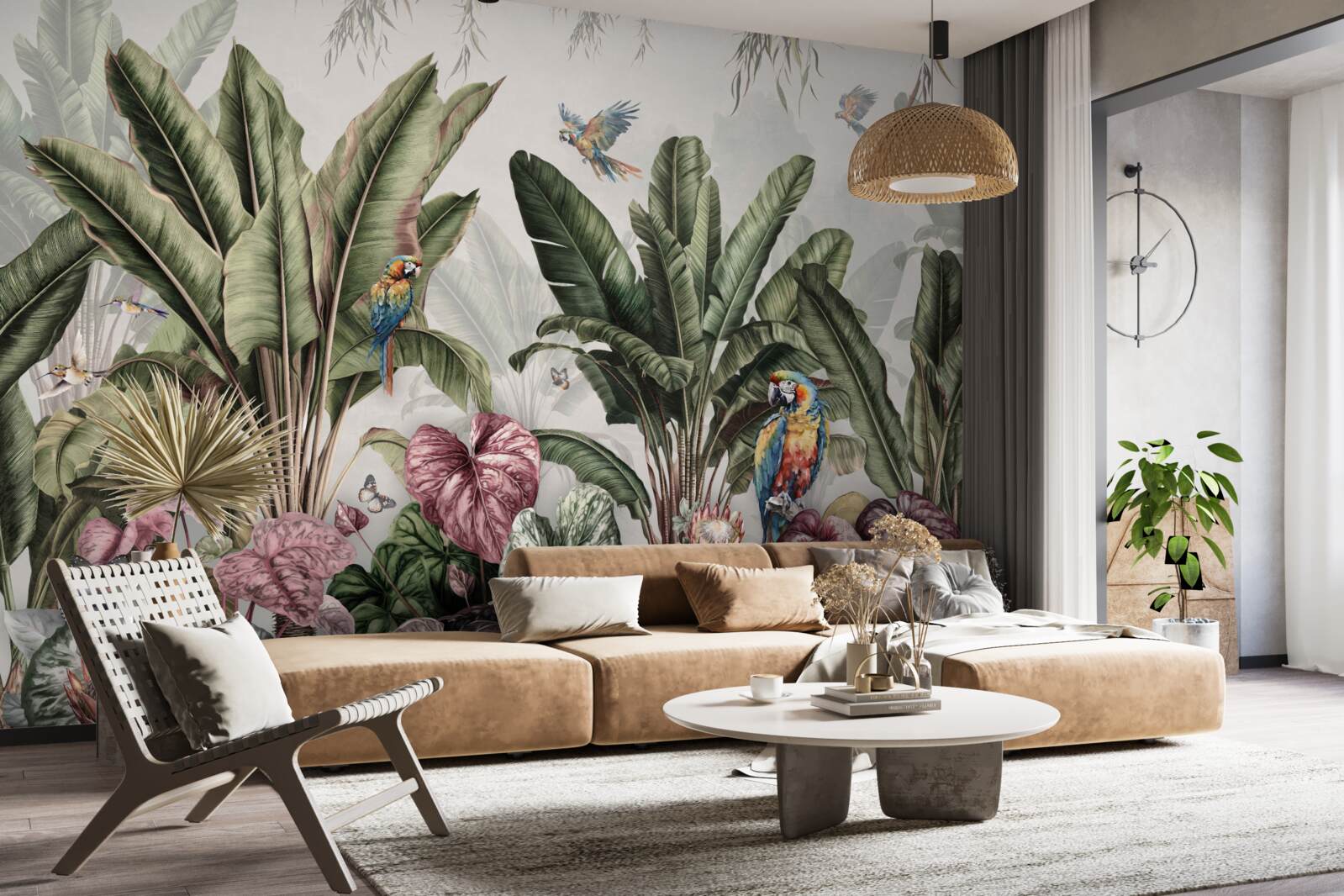 Fototapeta najlepšia zelenina v džungli a papagáj