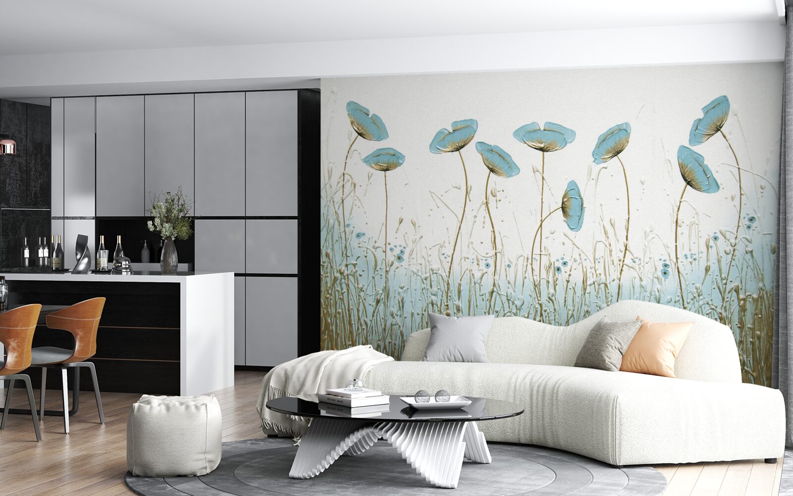 Fototapeta štíhle modré maky