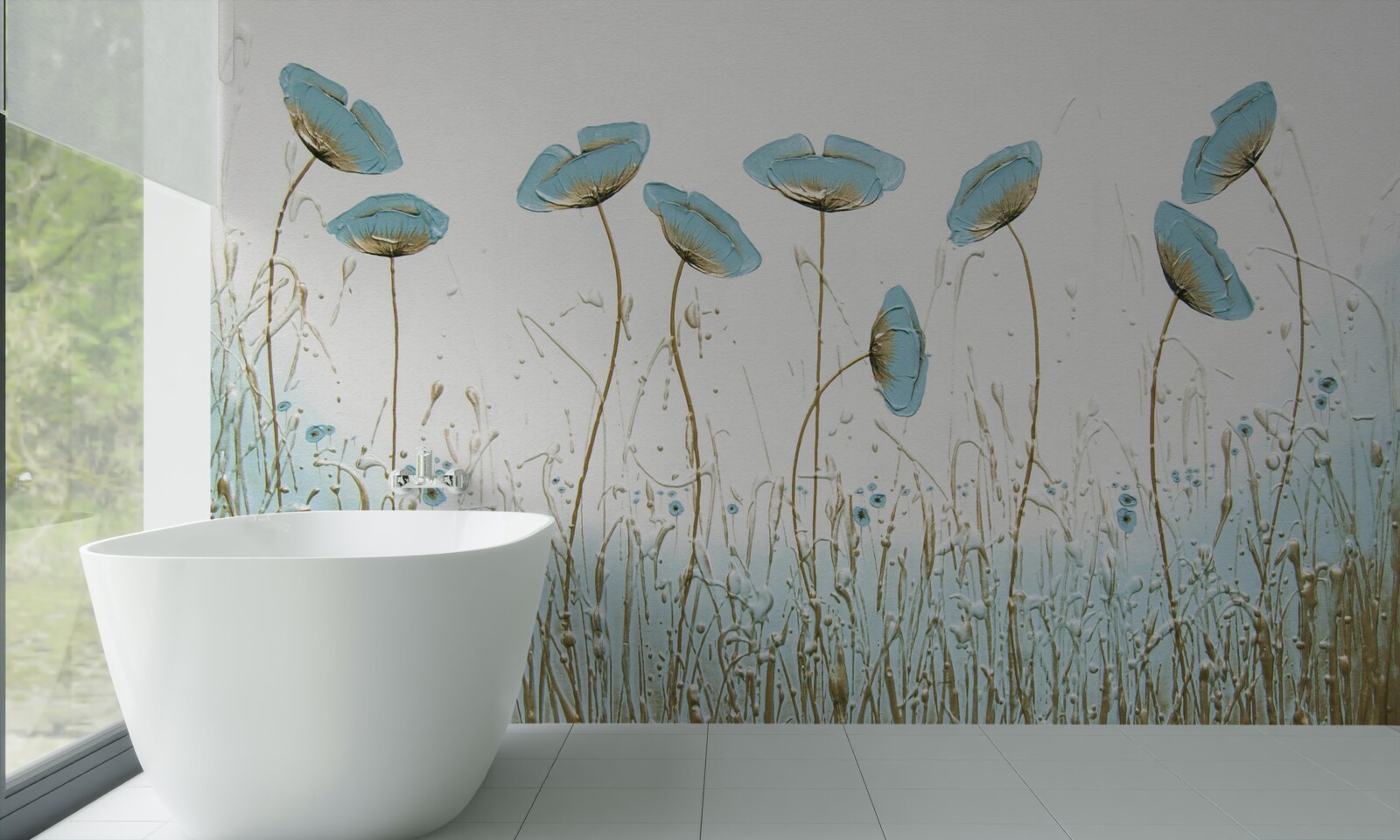 Fototapeta štíhle modré maky