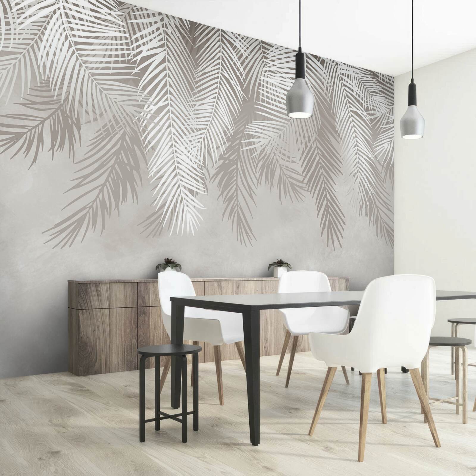 Fototapeta perie visí na svetlom pozadí